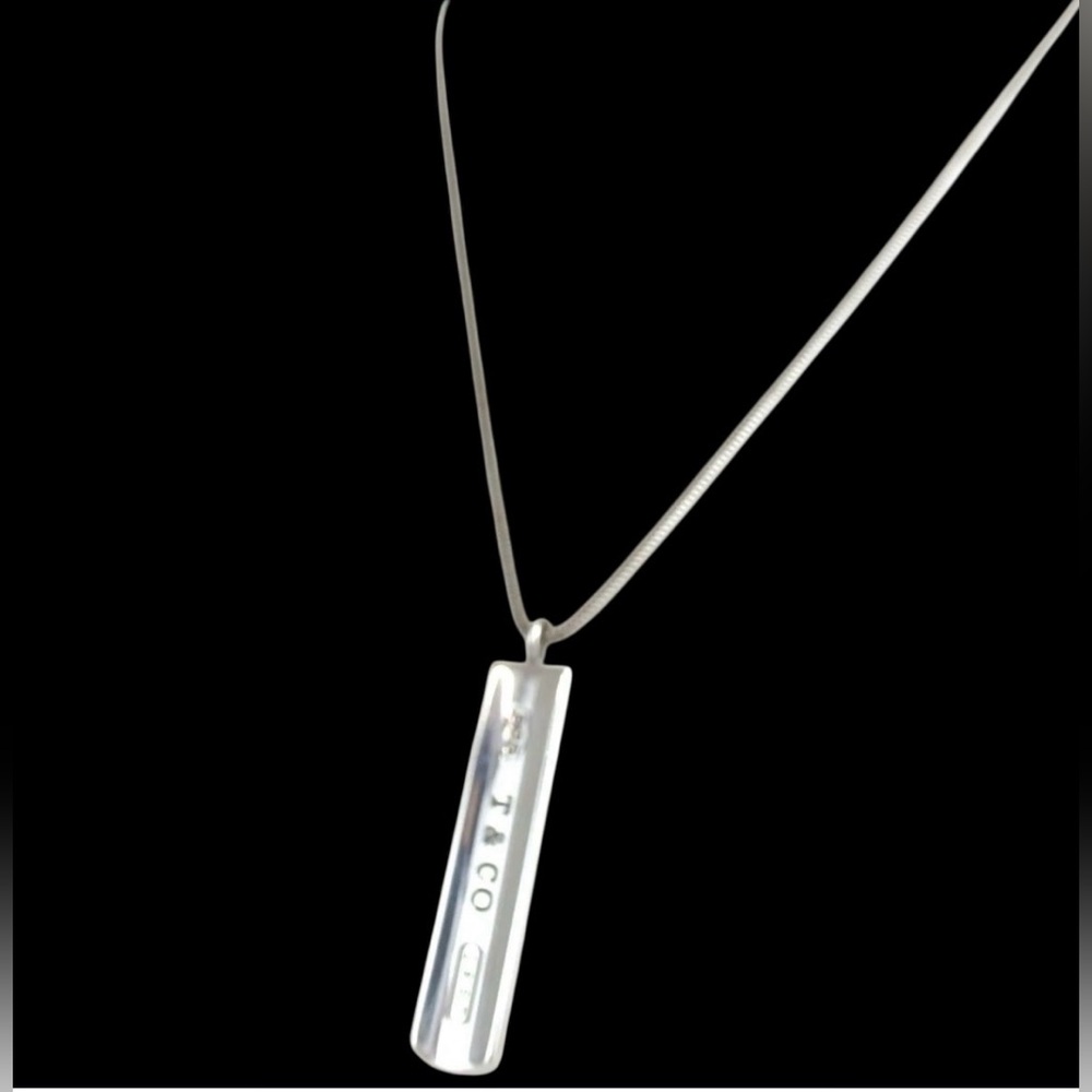 Tiffany & Co. Silver Ag925 Bar Necklace ✨🤩 - Picture 7 of 13